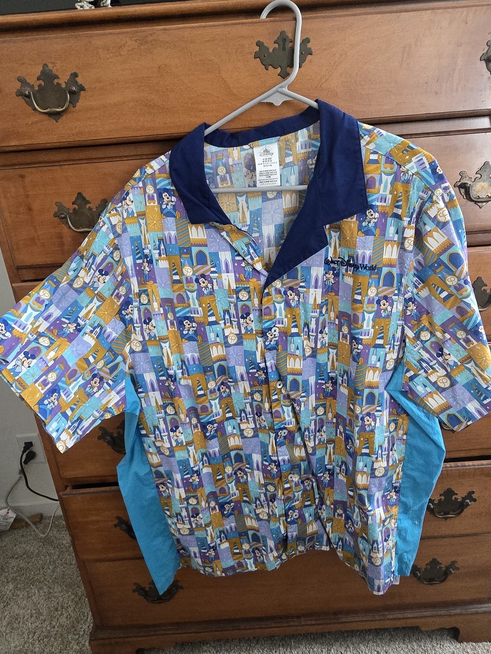 Disney Short Sleeve Printed Resort Shirt - Blue/Multi